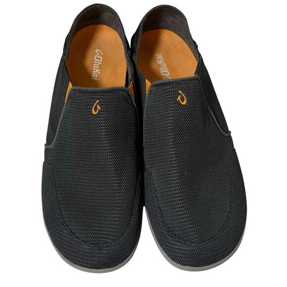 OluKai Men’s Nohea Mesh Slip-On Size 13 Comfort Shoe Dark Shadow Beach Coastal main image 5